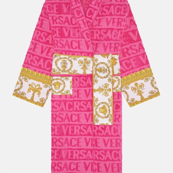 Versace Other - Authentic VERSACE I ♡ BAROQUE BATHROBE - Unisex Pink Size M